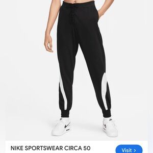 Nike Women’s Black and White Joggers